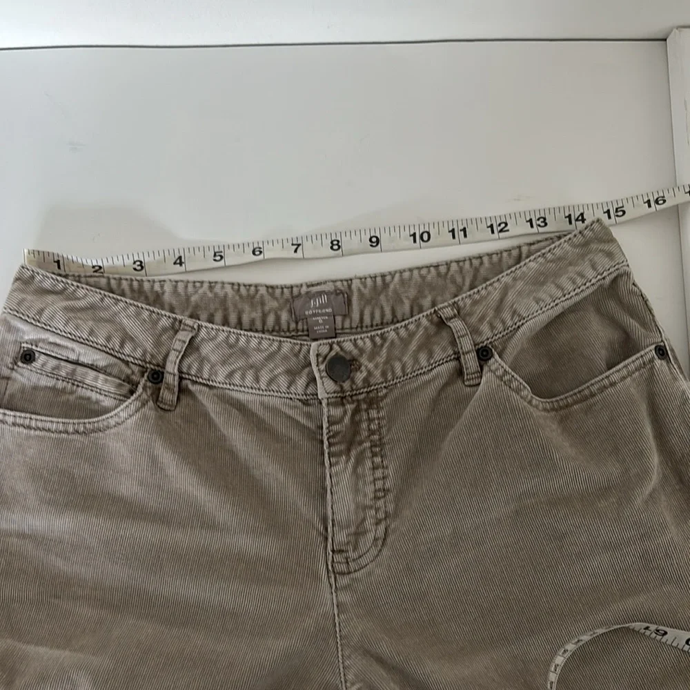 J.Jill Boyfriend Pants 6 Stretch Corduroy Quiet Luxury Preppy Casual Cabincore - Picture 8 of 14